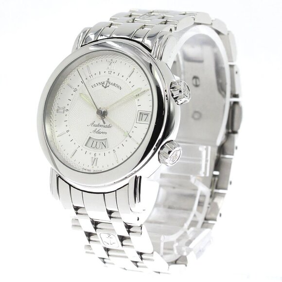 Ulysse Nardin San Marco 603-77 alarm day date Silver Dial Auto Men's - Picture 3 of 7